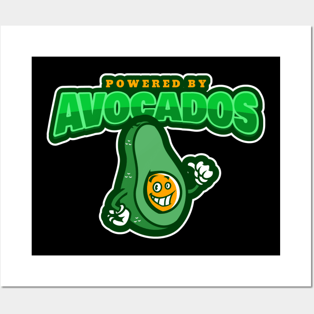 Powered By Avocados Wall Art by poc98